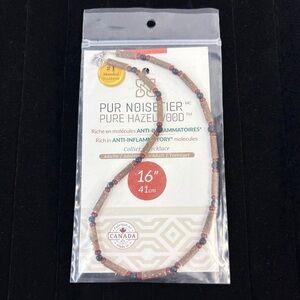 NWT Pur Noisetier Pure Hazelwood" Anti-Inflammatory Adult Necklace 16"